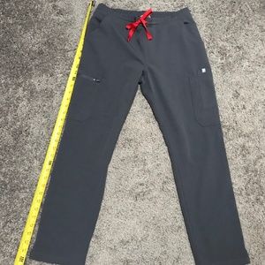 Figs Scrub Pants Yola Charcoal Size Small Petite EUC